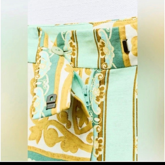 NWT Zara Linen Blend Pants Size Small - Picture 5 of 6